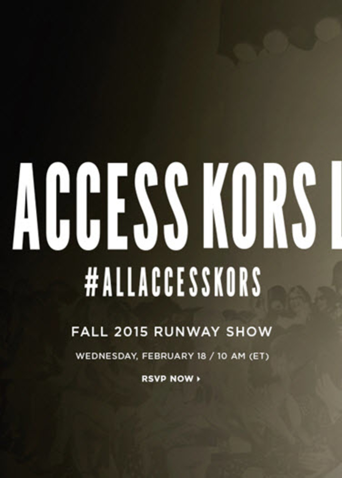 بث مباشر لعرض أزياء من مايكل كورس Michael Kors لخريف 2015