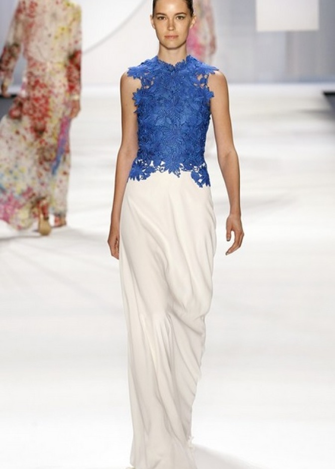 حدائق غناء من الفساتين في مجموعة Monique Lhullier