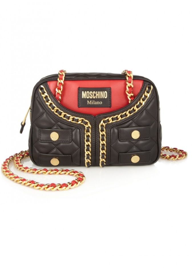Moschino - Jacket quilted leather shoulder bag
