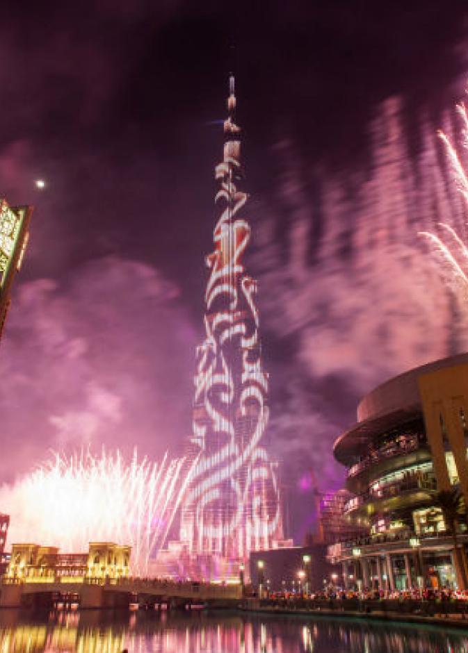 دبي أفضل مدينة للإحتفال برأس السنة 2016