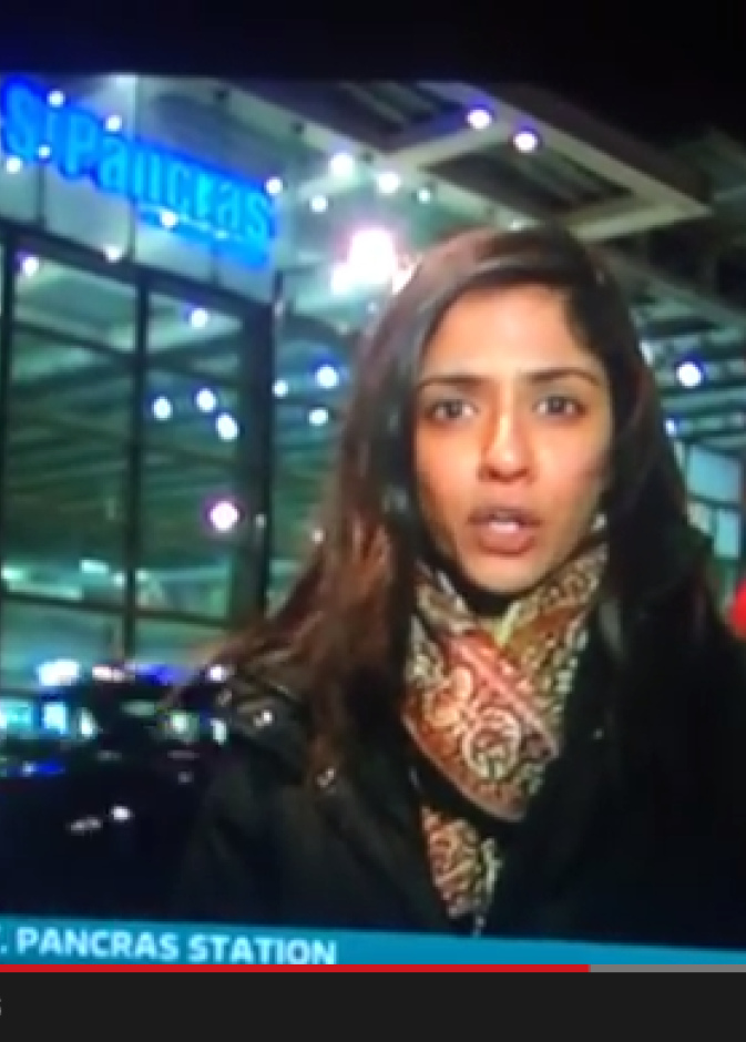 بالفيديو: حادث صدم خلال بث مباشر عن القطارات! 