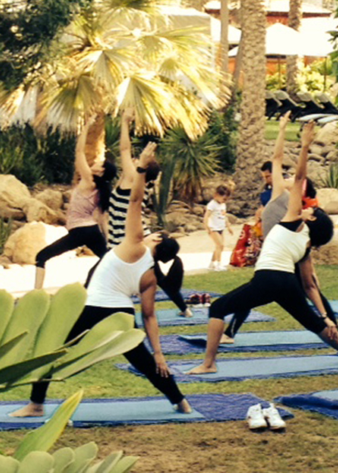 تدريبات صباحية في منتجع وفندق هيلتون دبي جميرا