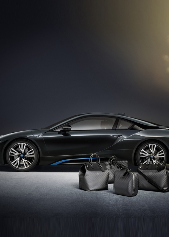 Louis Vuitton خير رفيق فى طريق السيّارة BMW i8