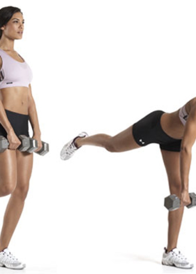 Single-Leg Barbell Straight-Leg Deadlift