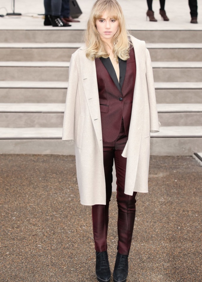 Suki Waterhouse in Burberry Prorsum