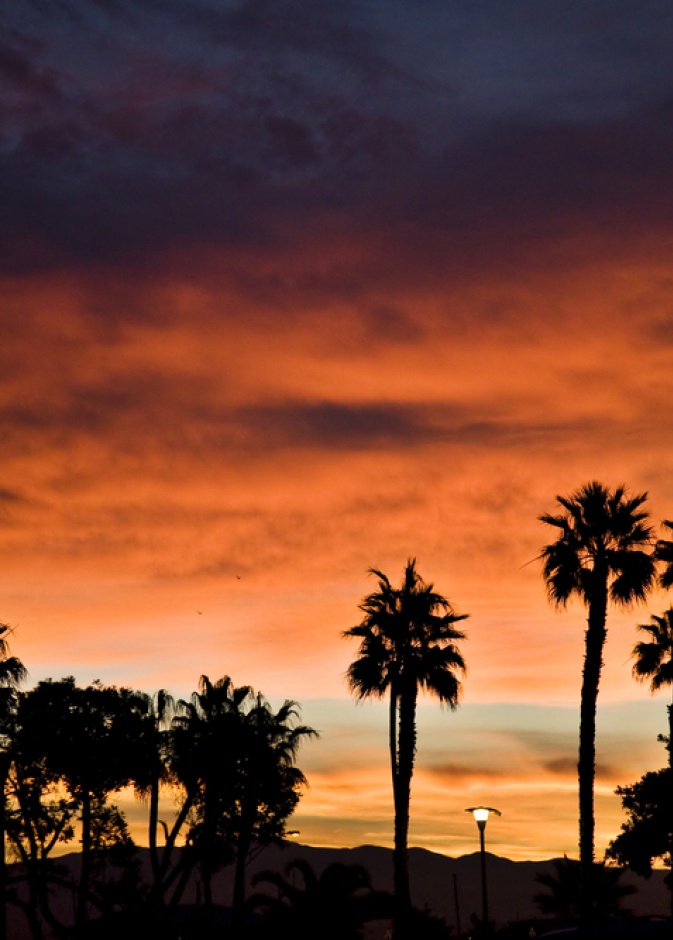 Sunrise on Coronado Island in California