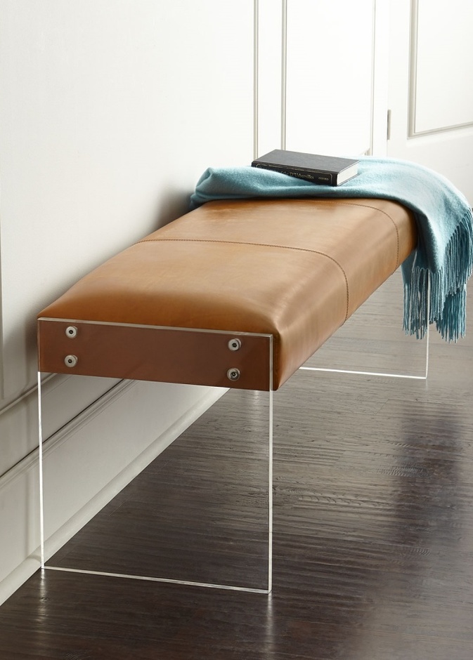 Wallis Leather Bench