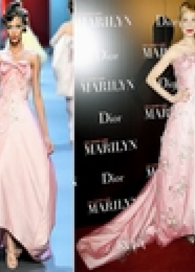 ميشال ويليامز تتألق في تصميم كريستيان ديور