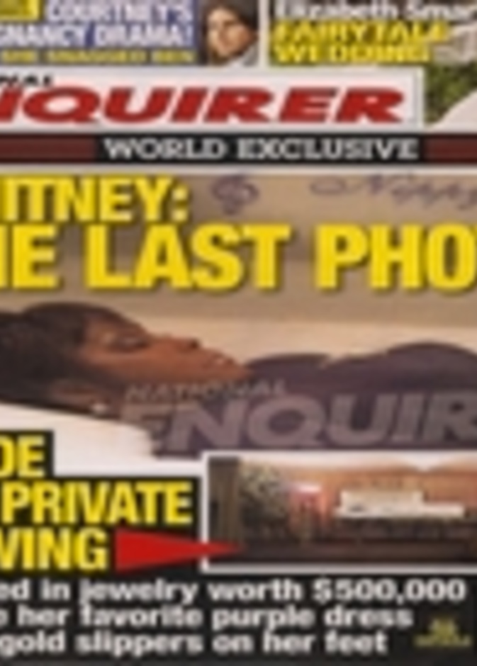 ناشيونال انكوايرر تنشر صورة ويتني هيوستن في النعش