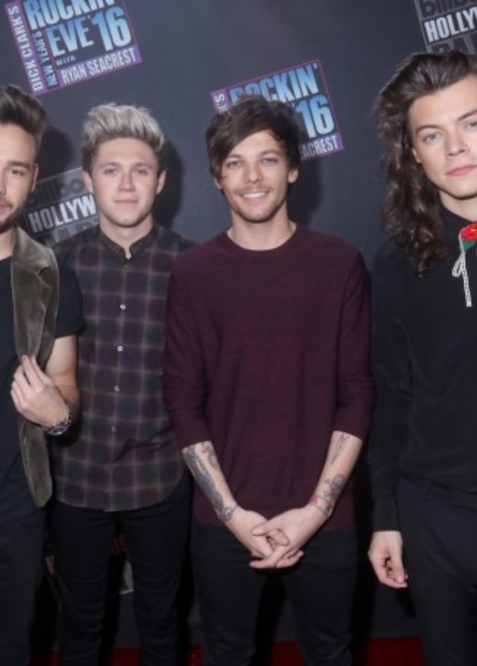 Singers Liam Payne, Niall Horan, Louis Tomlinson and Harry Styles