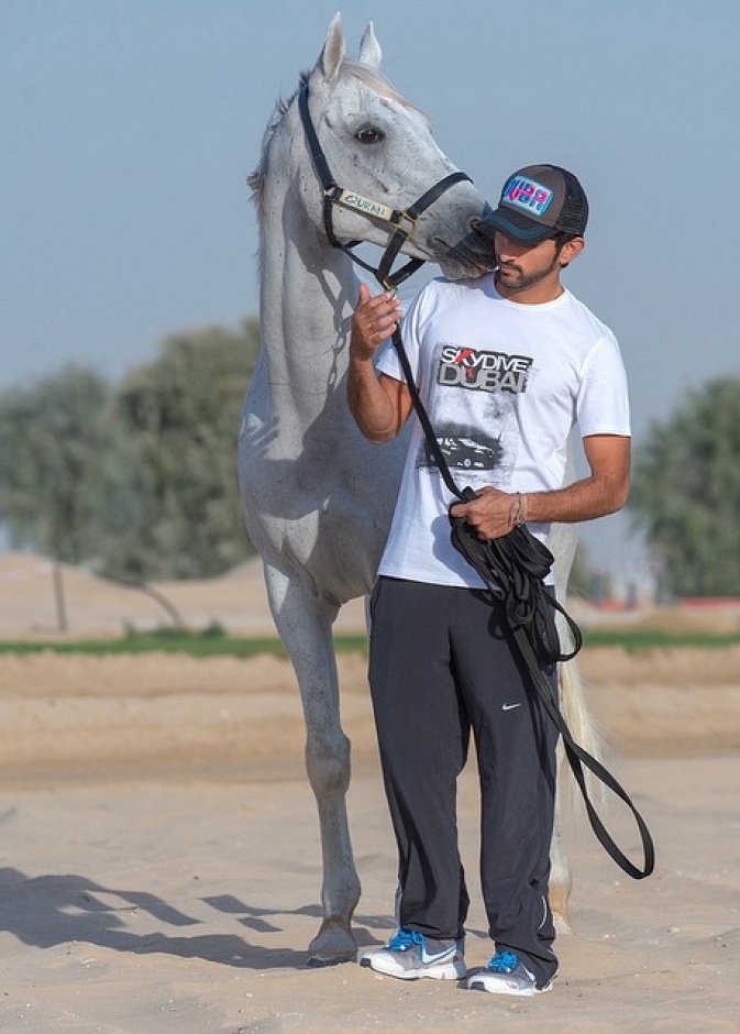 فزاع وعشقه للخيل