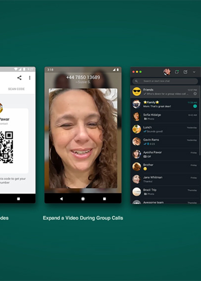 الملصقات وأكواد QR ومكالمات الفيديو حتى 8 أشخاص ميزات جديدة على واتساب