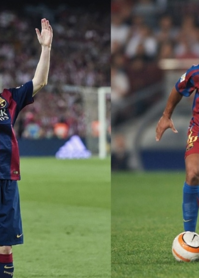 ليونيل ميسي ورونالدينهو