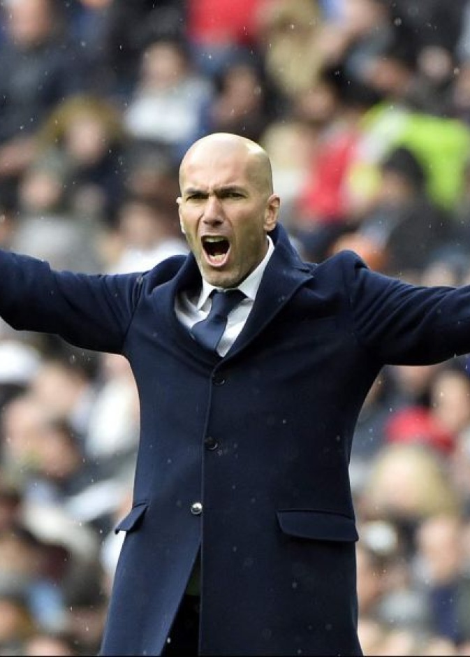 فرحة زيدان بالمباراه