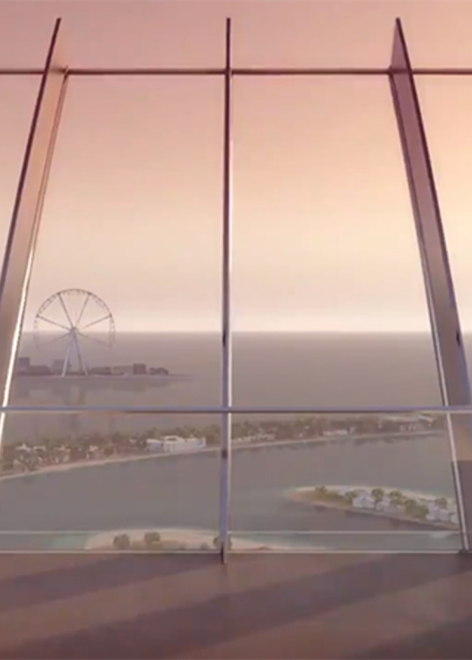 ذي فيو في النخلة منصة جديدة لمشاهدة المناظر الخلابة في دبي