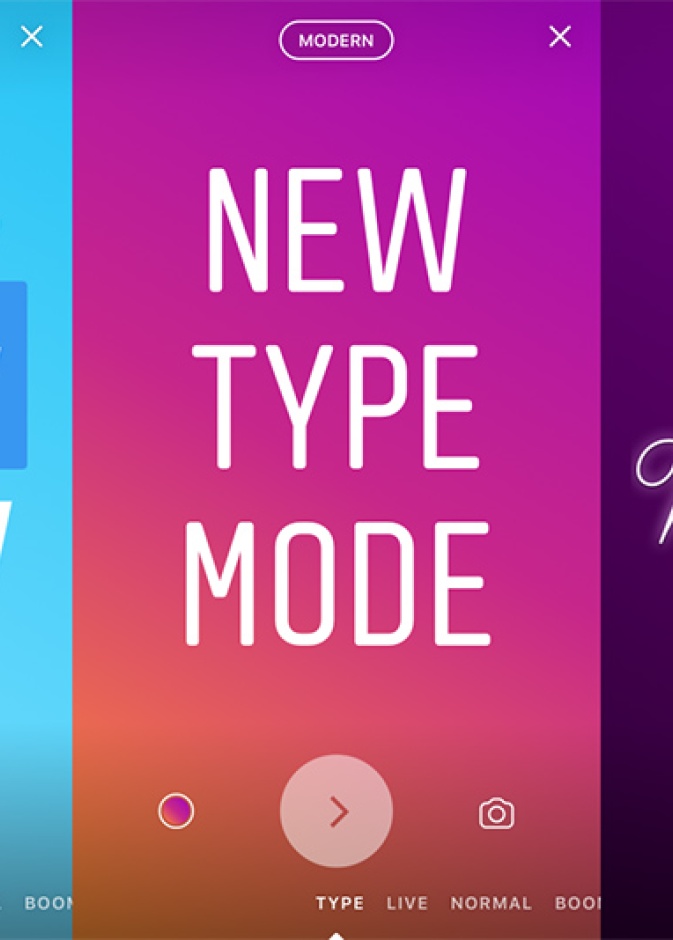 Type Mode .. ميزة جديدة في قصص انستقرام