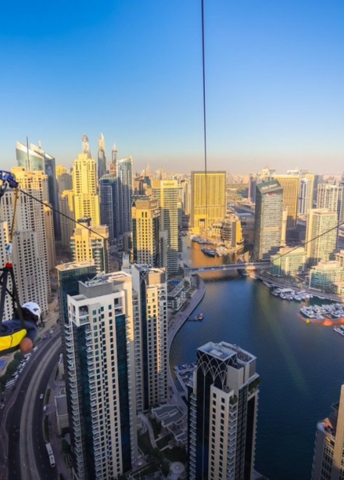 انطلاق المسار الانزلاقي XLine في مرسى دبي