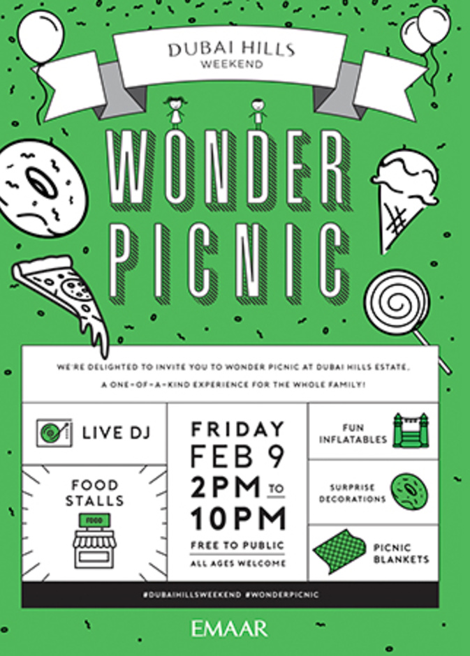 Wonder Picnic .. فعالية عطلة نهاية الأسبوع في دبي هيلز استيت