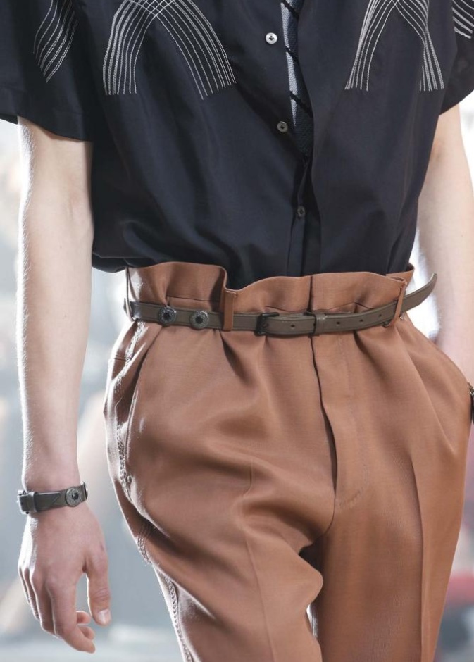 حزام جلدي رفيع من لانفان