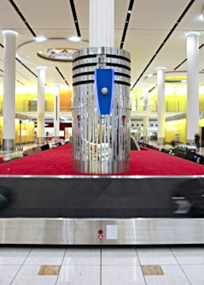 يستخدم مطار دبي الدولي أكثر أنظمة الأمتعة تطورا في العالم