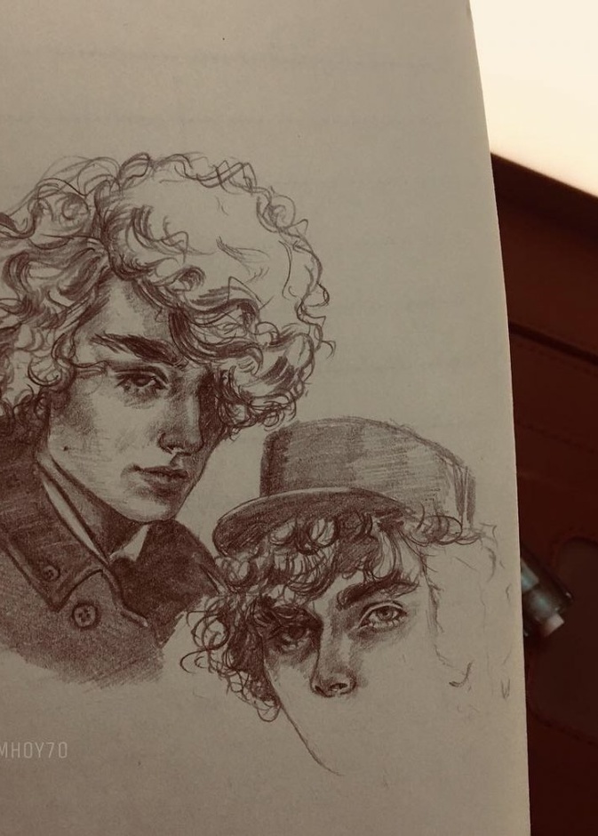  احدى رسومات الفنانه مها هزاع