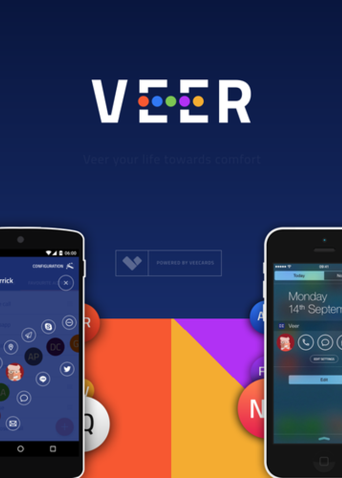 Veer launcher وصول سريع لجهات اتصالك في الهاتف