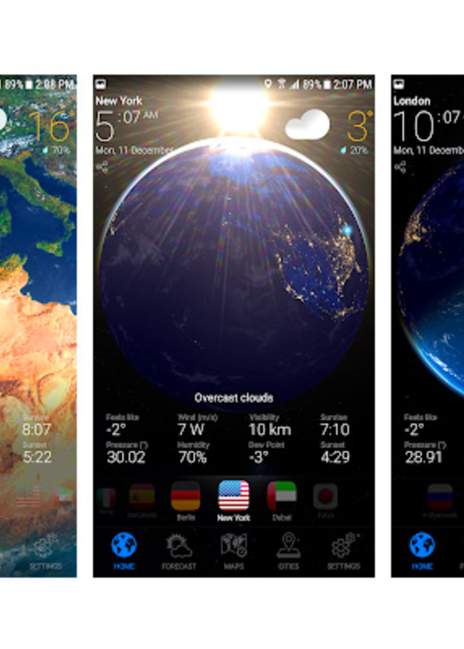 تطبيق Weather Now لعرض توقعات حالة الطقس بشكل مفصل