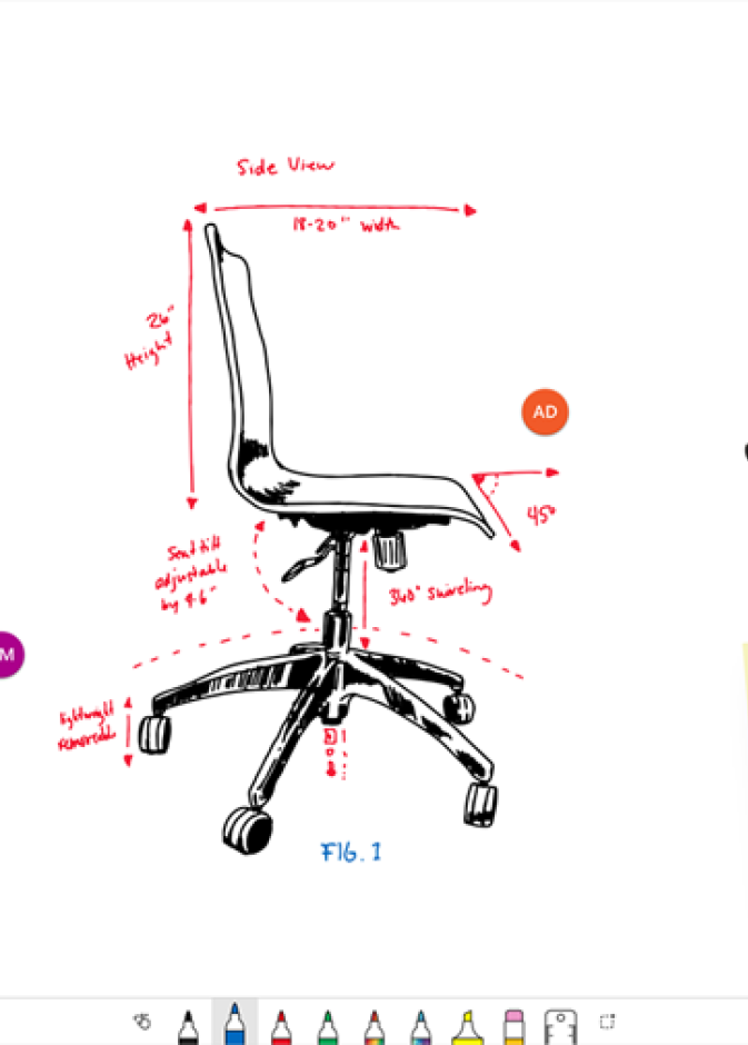 تطبيق Whiteboard مساحة لتبادل ومشاركة الأفكار من مايكروسوفت 