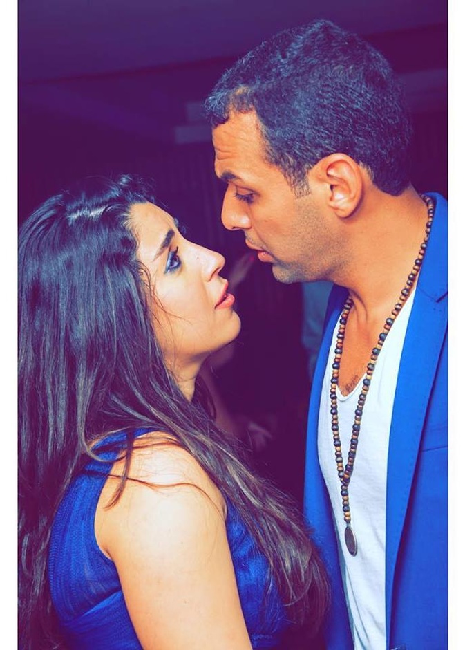 ايتن وزوجها محمد عز العرب