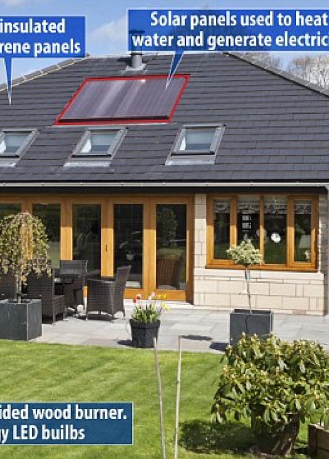 بالصور: منزل صديق للبيئة يبيع الكهرباء الزائدة