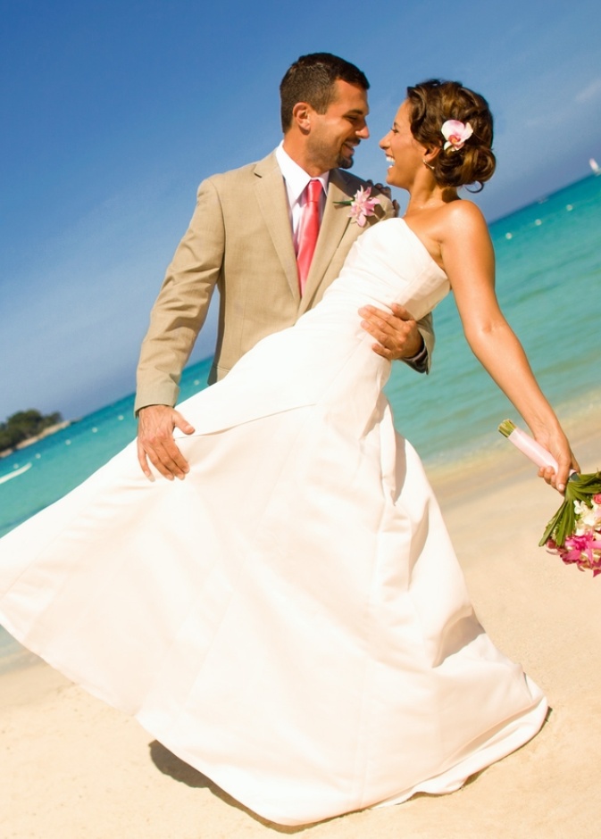 Beach Wedding at Breezes