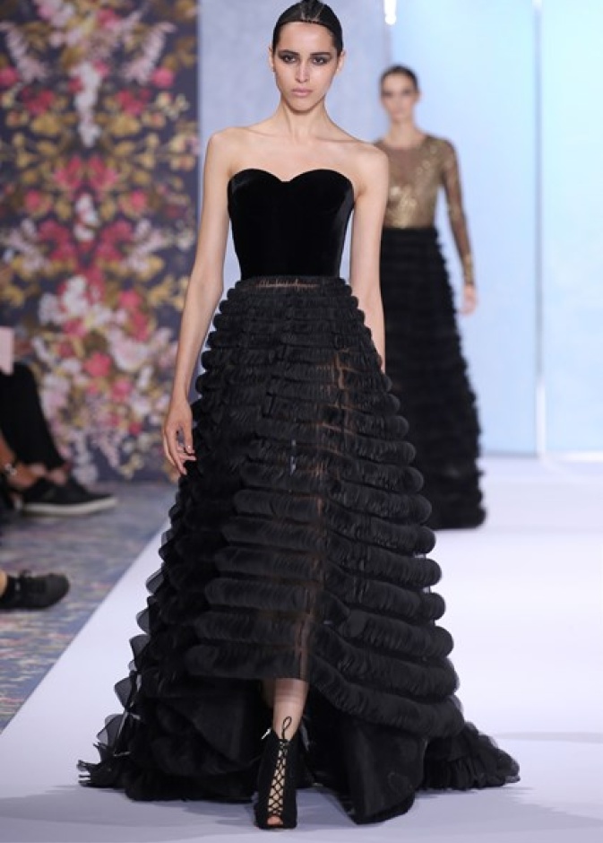 Ralph&Russo فستان أسود من