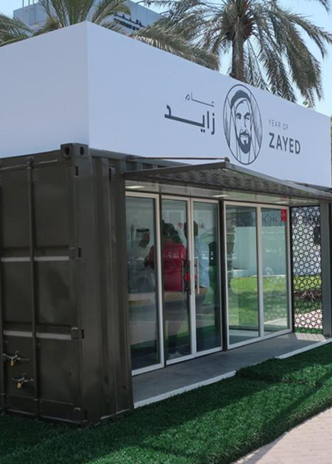 مظلات انتظار الحافلات مكيفة ومستدامة في أبوظبي