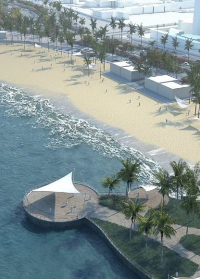 انشاء اطول جسر مشاة في السعودية