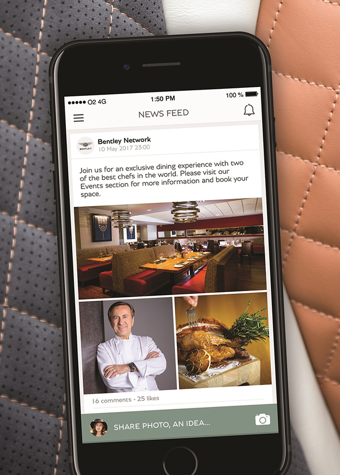 تطبيق Bentley Network .. شبكة رقمية حصرية للتواصل الاجتماعي الفاخرة 