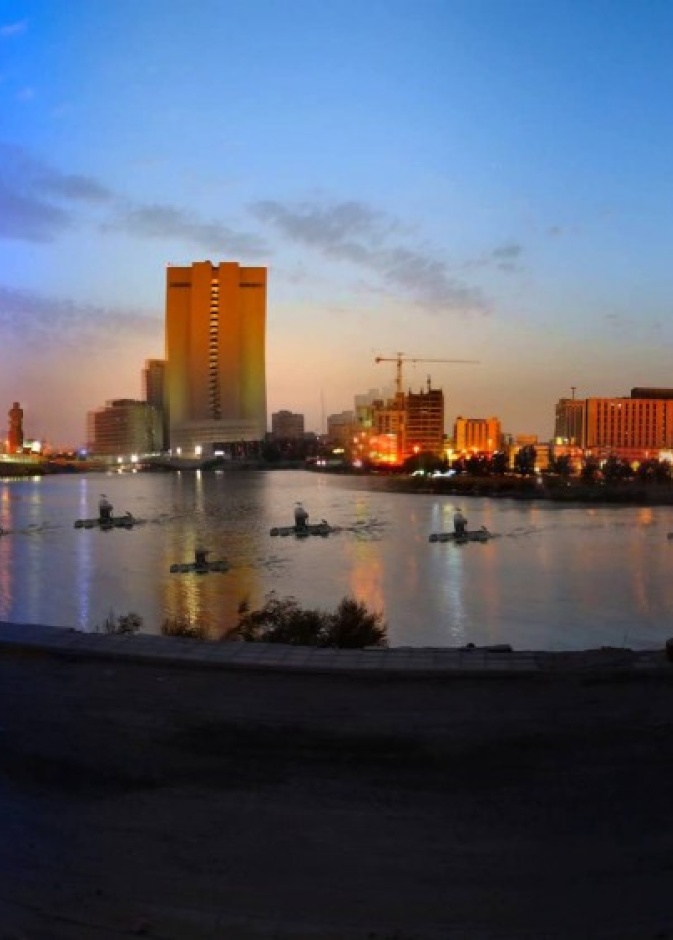 منظر لمغيب الشمس في جدة