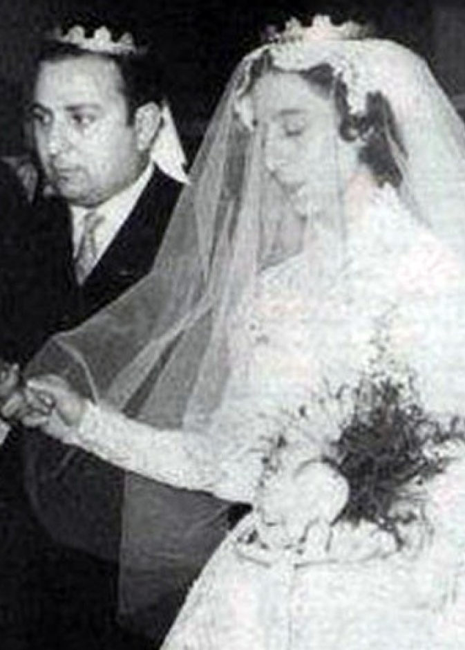 السيدة فيروز مع الموسيقار عاصي