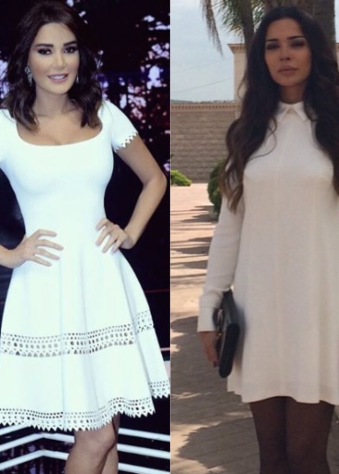 اسلوب مختلف بالفساتين البيضاء القصيرة