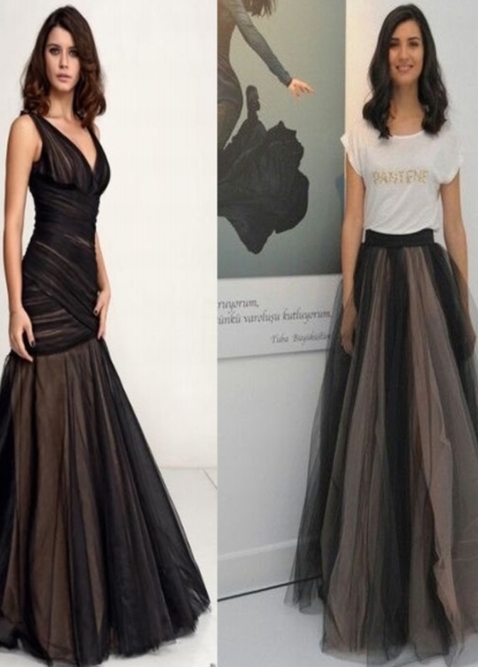 اطلالتين انيقتين بقماش الشيفون الانثوي