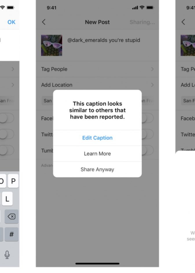 انستقرام Instagram تستخدم الذكاء الصناعي لوقف التنمر على الإنترنت