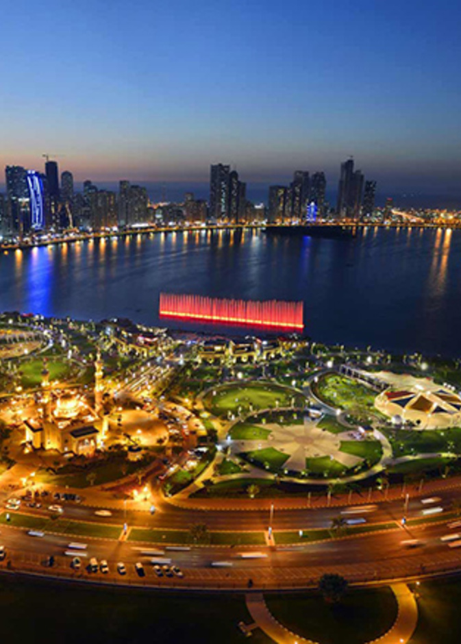 المهرجان الصيني في واجهة المجاز المائية في الشارقة