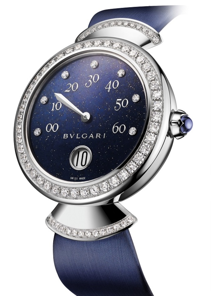Retrograde Jumping Hour Lapis Lazuli - 37mm(W)
