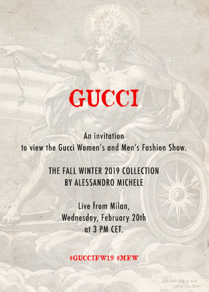 بث مباشر لعرض أزياء Gucci