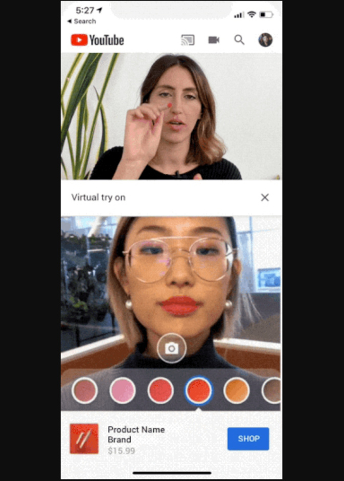 AR Beauty Try-On ..ميزة على يوتيوب تتيح تجربة المكياج افتراضيا