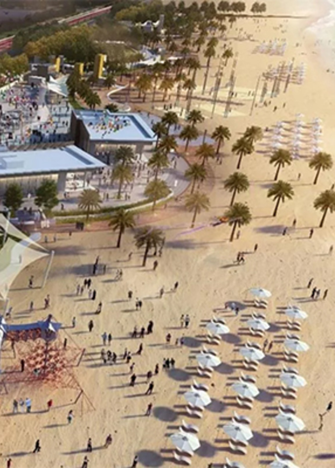 الواجهة البحرية "عَ البحر" بأبوظبي