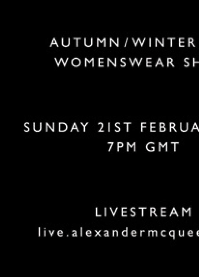 بث مباشر لعرض أزياء Alexander McQueen - خريف شتاء 2016