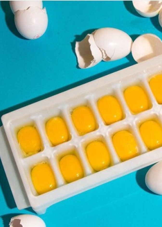 حفظ البيض في الفريزر مع قليل من الملح سيعطيها عمرا اطول 