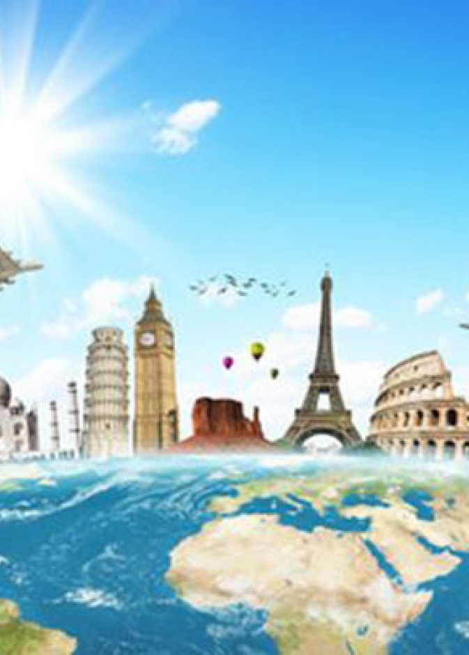 سافر وحافظ على الارض.