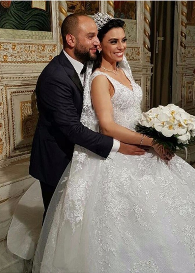 بريجيت ياغي في يوم زفافها