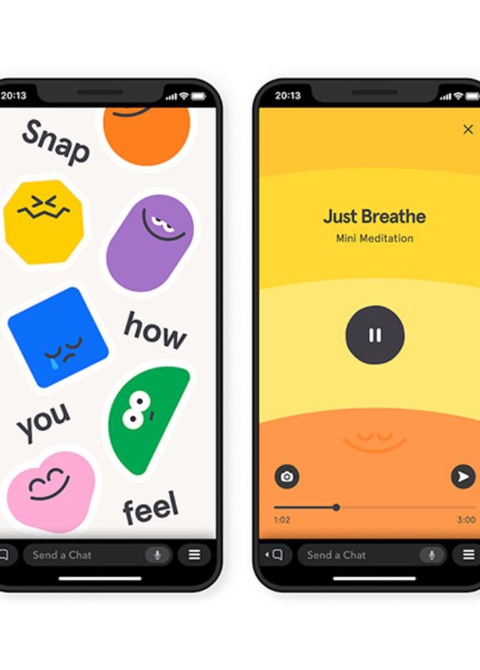 سناب شات Snapchat تطلق ميزة Headspace للصحة الذهنية والبدنية